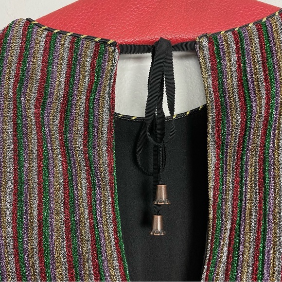 Kimchi Blue Melody Stripe Shimmer Mini Dress | Size Small - Picture 9 of 13